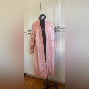 Vintage Rose Pink Trench Rain Coat SPORTWORK